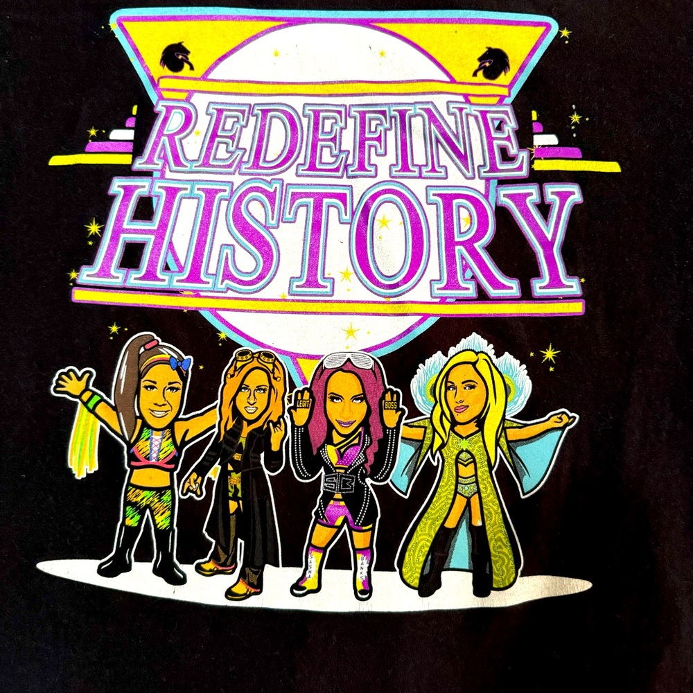 WWE x NERDS "Redefine History" Cartoon T-Shirt
